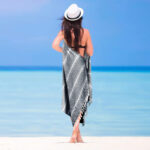 belizzi home peshtemal turkish towel 100% cotton chevron beach towels oversized 36x71, beach towels for adults, soft durable absorbent extra large bath sheet hammam towel